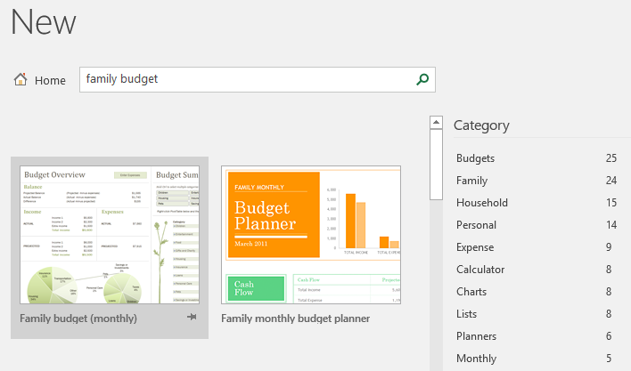 Excel 6 workbook. Budget Planner.