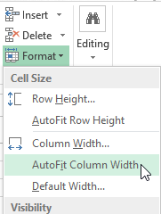 autofitting column width for multiple columns