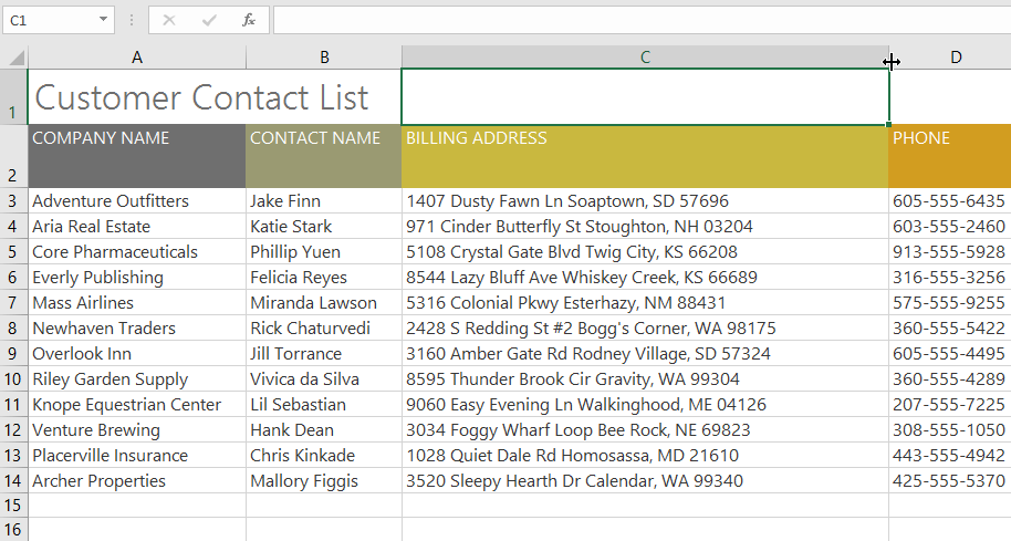 Excel AUTOFIT: Make Rows/Columns Fit the Text Automatically