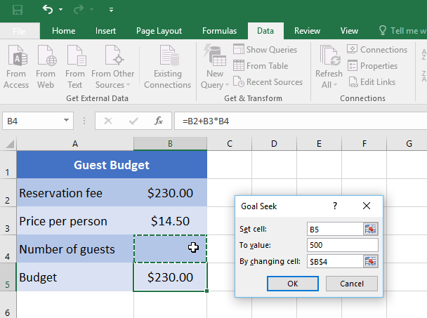 Cara Membuat Goal Seek Di Excel 8796