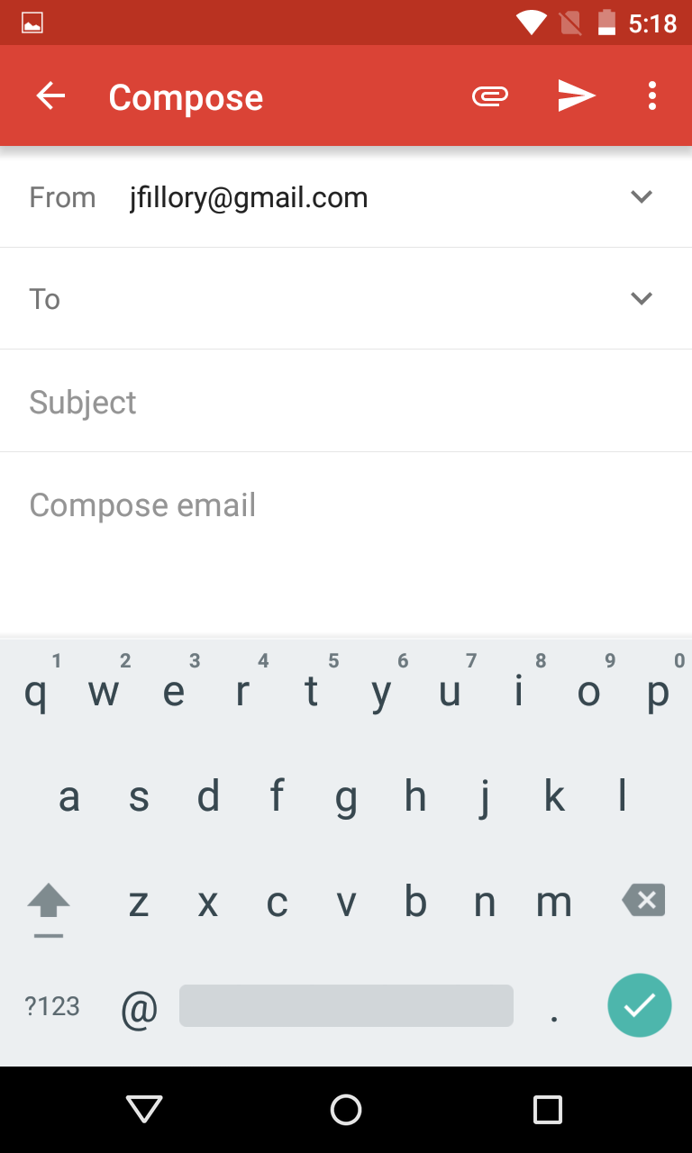 Android Basics Getting Started With The Gmail App