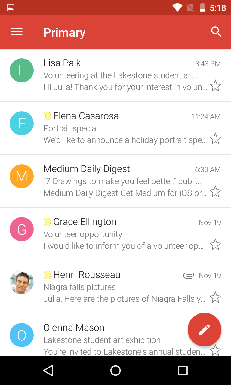 Gmail App The Gmail Android App Remains Simple And Straightforward