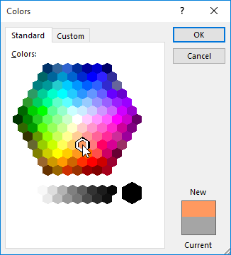 Formatting Color More Colors 