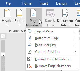 Page numbers