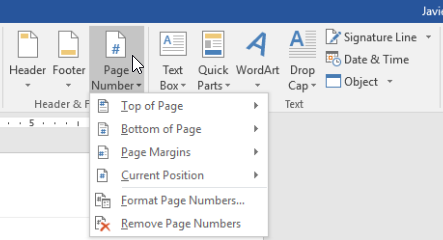 insert page number 1 starting on page 5 on mircosoft word 2008 for mac