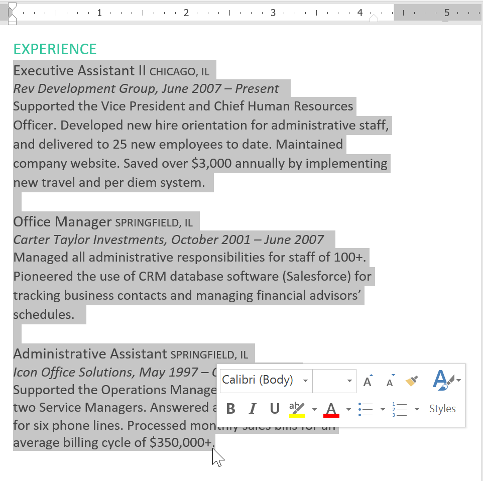 How to Double Indent in a Microsoft Word document