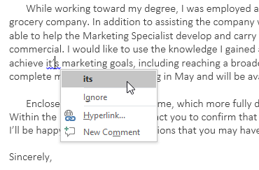 Check grammar, spelling, and more in Word - Microsoft Support