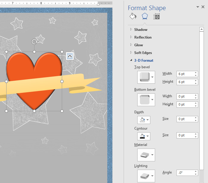 Panel Format Shape.