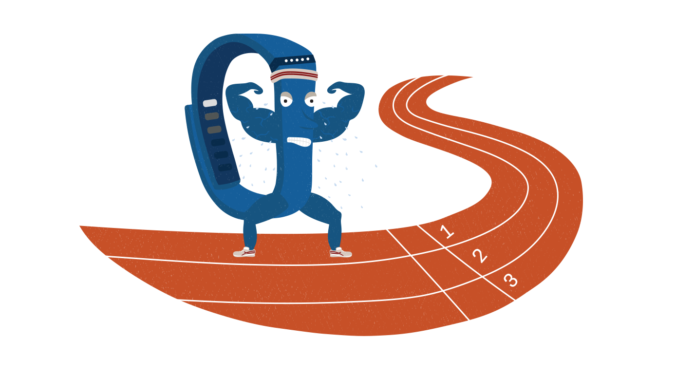 illustration of a fitness tracker