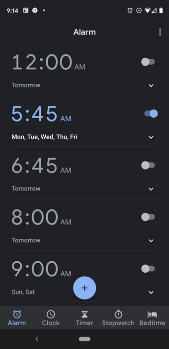 Smartphone As An Alarm Clock, Old Alarm Clock App