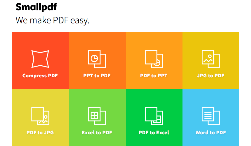 SmallPDF.com nettsiden