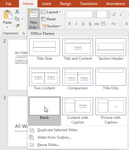 PowerPoint: Slide Basics