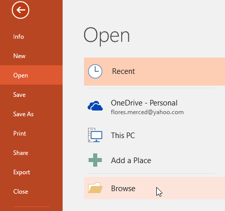 open microsoft powerpoint presentation online