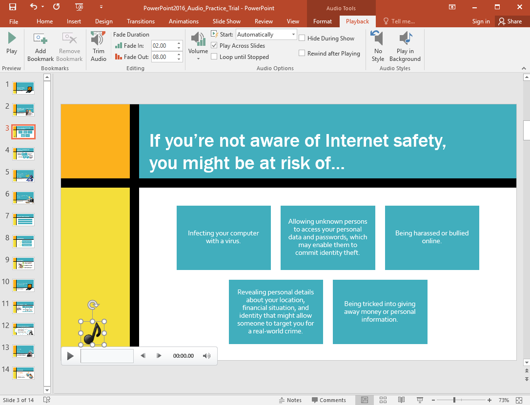 how to make powerpoint presentation with audio