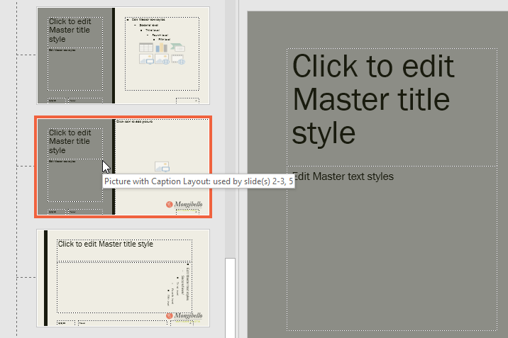 PowerPoint: Slide Master View