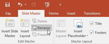 rename slide master powerpoint