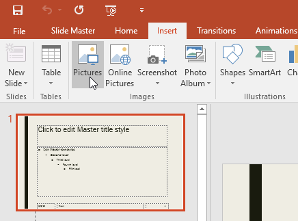 powerpoint resize master