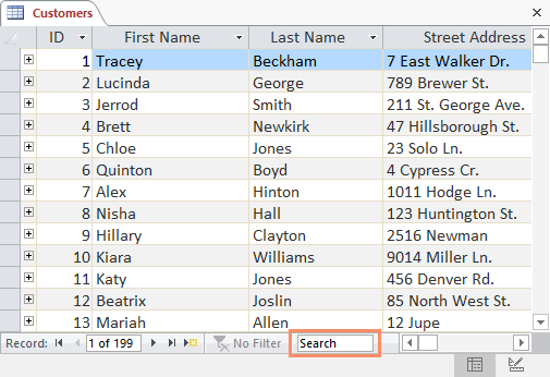 Access 2016: Working with Tables