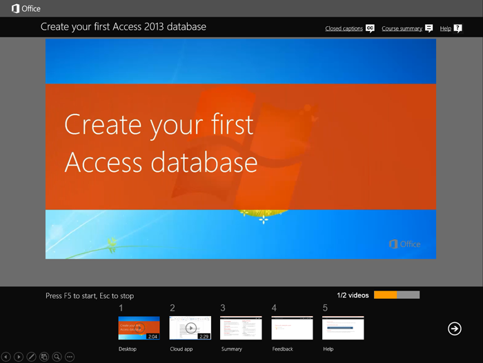 Microsoft's Access Basics Training