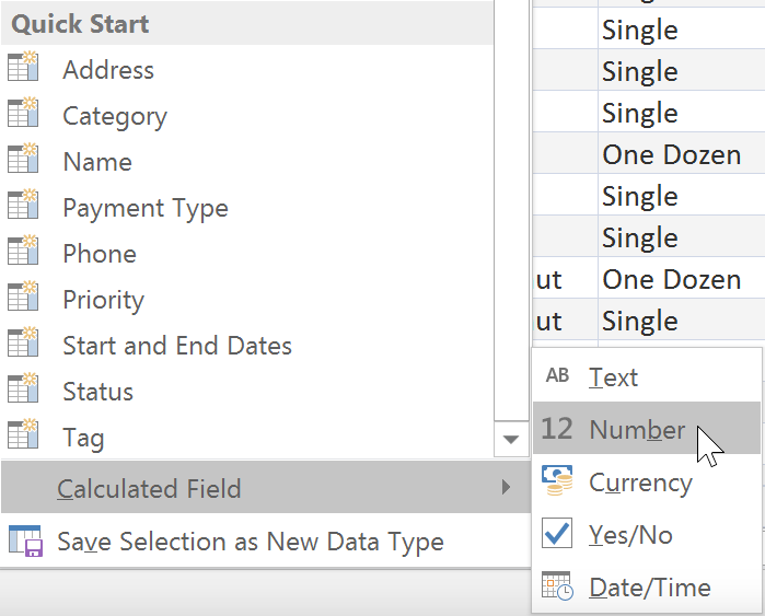 access subtract dates calculated field