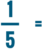 one fifth fraction