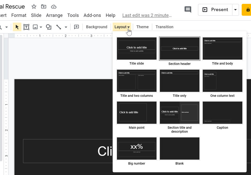 web slide basics system