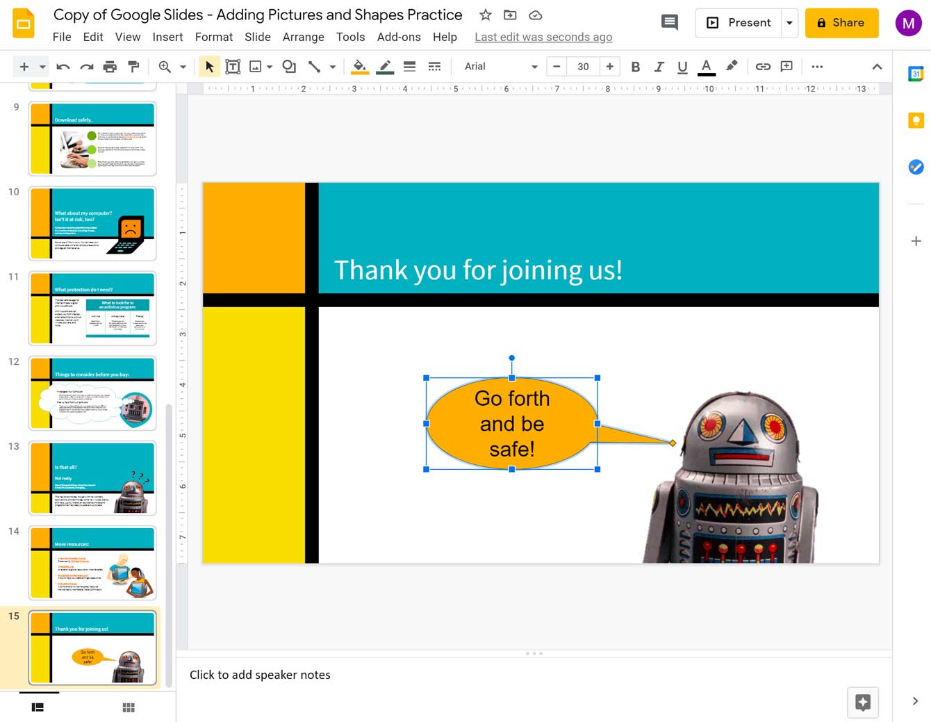 How to Fit an Image in Shape on Google Slides on Mobile and PC