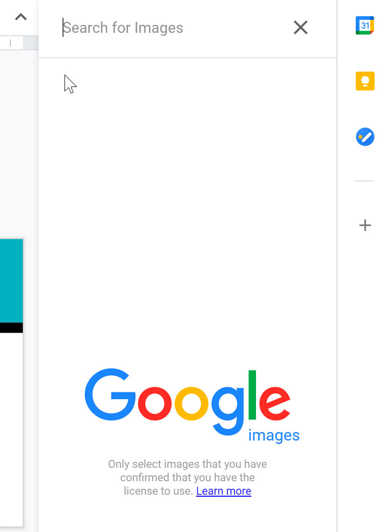 using google image search