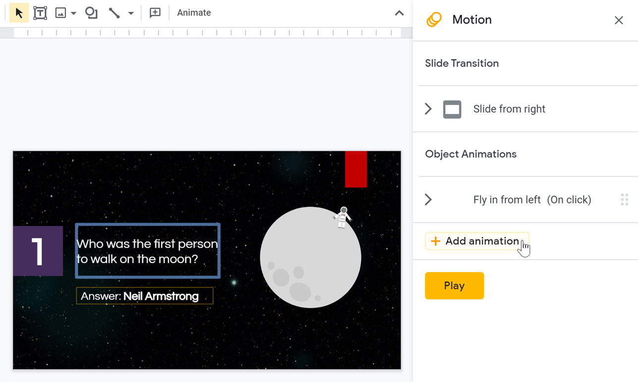 Google Slides: Adding Transitions and Animations