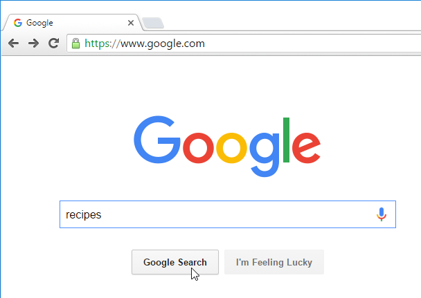 use google search engine