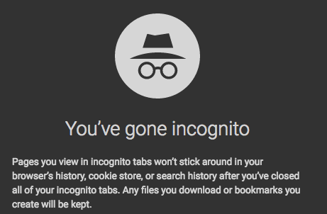 menggunakan tab private browsing