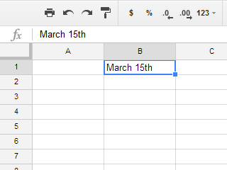 The spreadsheet doesn't recognize this as a date