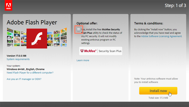 How not to install Adobe Flash Player - Webroot Blog