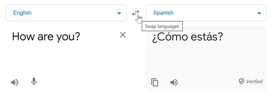 swapping the to and from languages