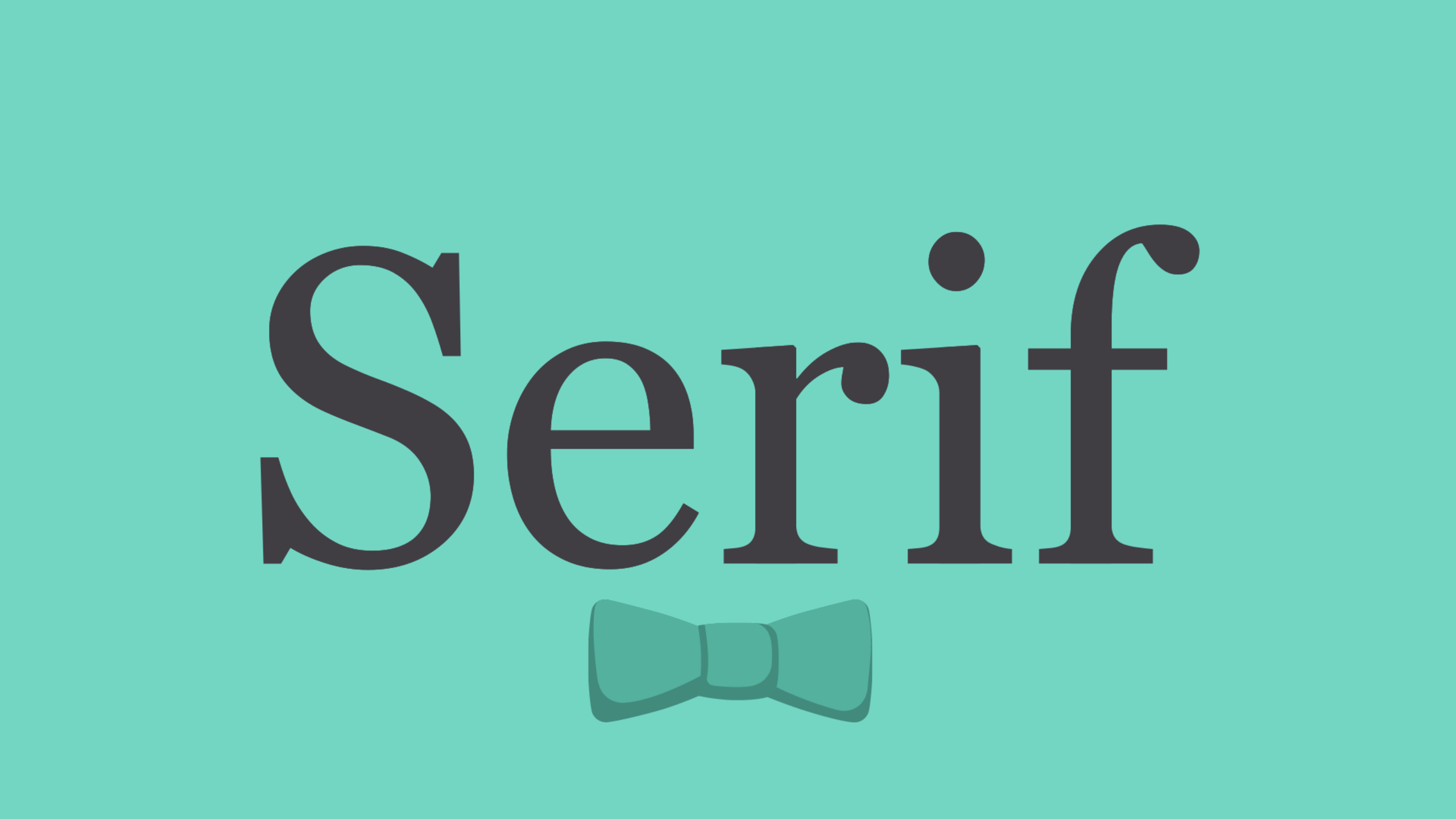 ví dụ về font serif