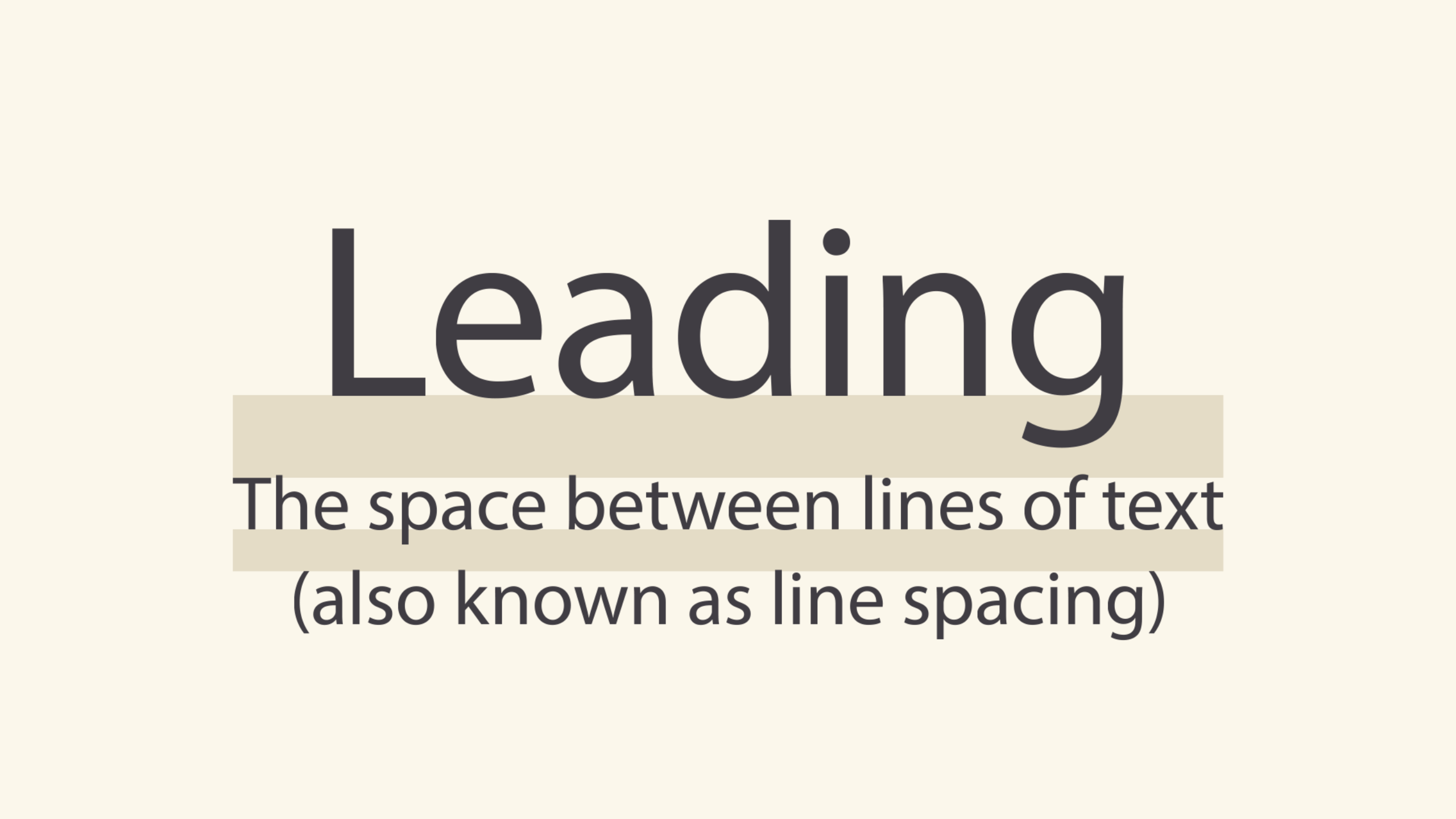 Leading Line Spacing