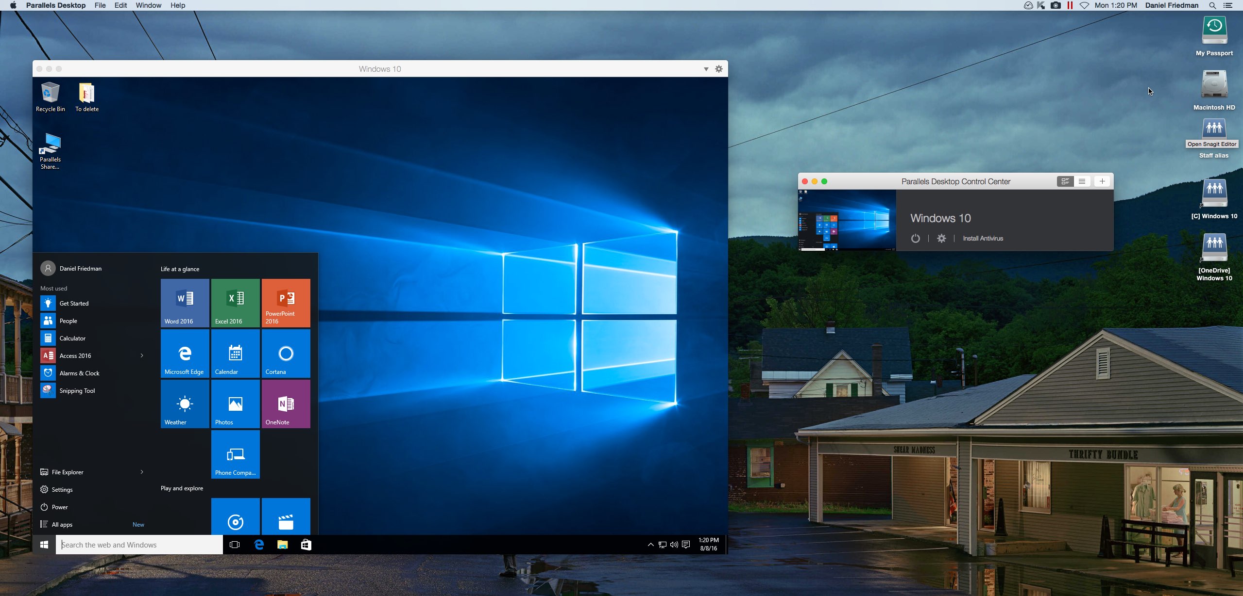 running windows 10 on mac