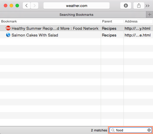 manage safari bookmarks on mac