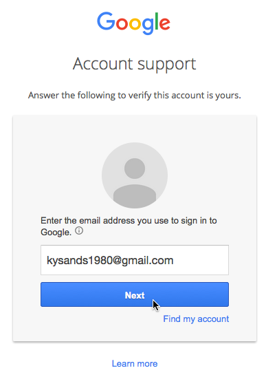 How do I sign in with my Google email?