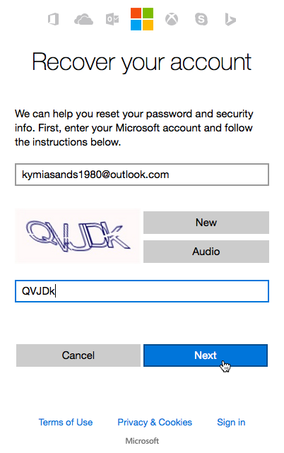 Reset a forgotten Microsoft account password - Microsoft Support