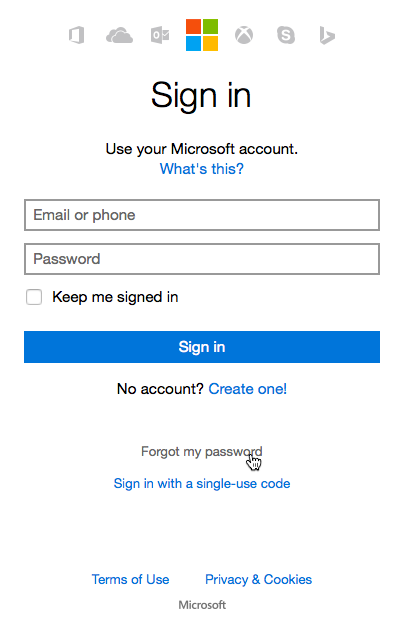 unable to sign into skype account