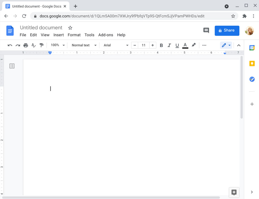 google docs chromebook