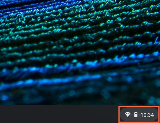no battery status chromebook