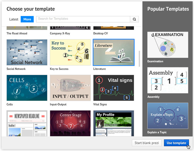 Open Book Presentation Prezi Template