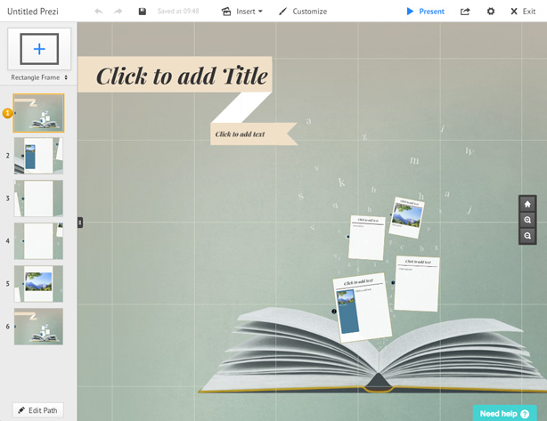 Book Presentation Prezi Template