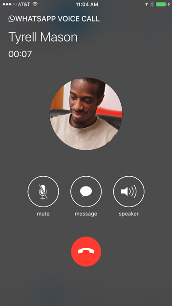 whatsapp with voice call