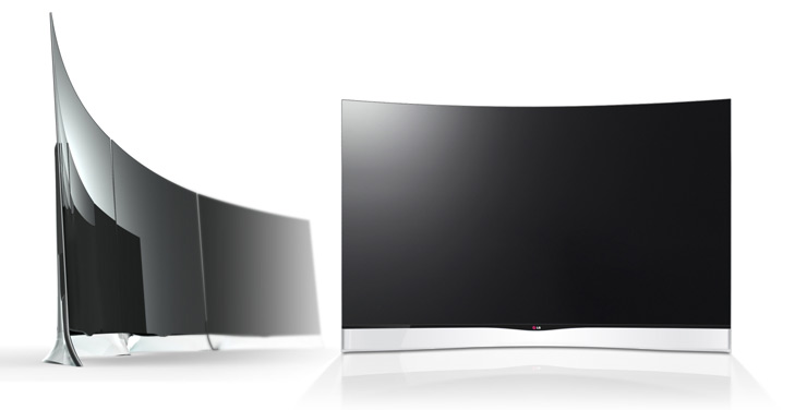 Photo of curved OLED TV