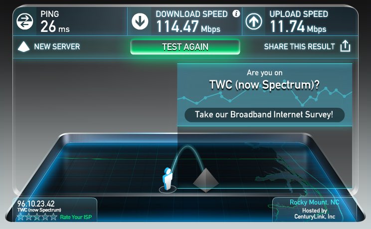 my internet speed test