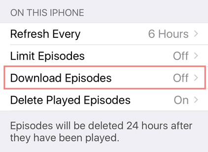 download episodes