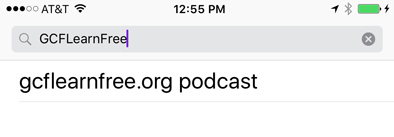 searching for gcflearnfree.org podcast